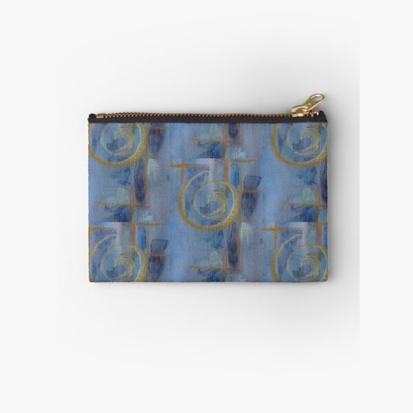 Item preview, handpainted textile Whorl art using metallic textile paints designed and sold by ChillonLeachArt.