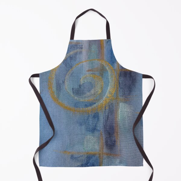 Item preview, handpainted textile Whorl art using metallic textile paints designed and sold by ChillonLeachArt.