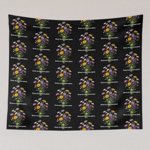 Item preview, Grow At Your Own Pace: Floral Wildflower Art designed and sold by artlife4.