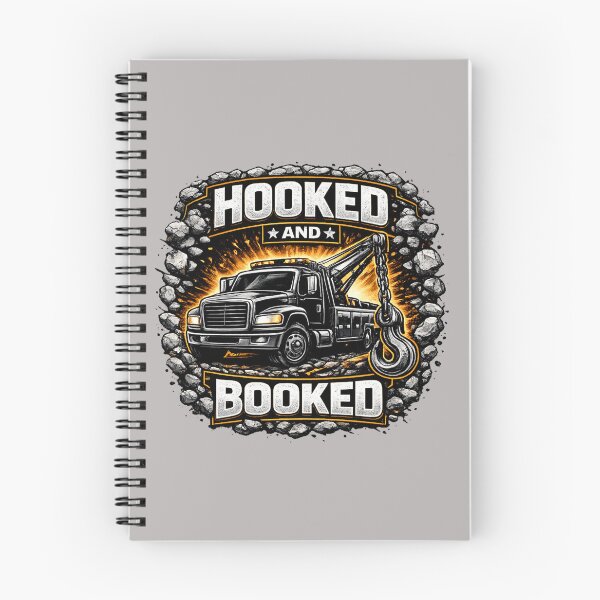 Item preview, Hooked and Booked Tow Truck Operator Design designed and sold by Veldrin-Media.