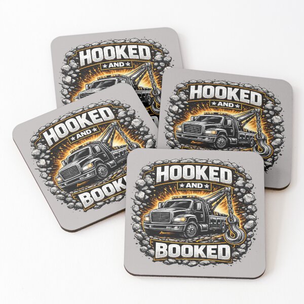 Item preview, Hooked and Booked Tow Truck Operator Design designed and sold by Veldrin-Media.