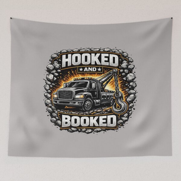 Item preview, Hooked and Booked Tow Truck Operator Design designed and sold by Veldrin-Media.
