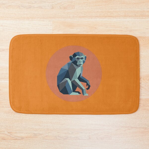 Item preview, Sitting Blue Chimpanzee – Geometric Art for Graphic Design Lovers designed and sold by bsbd-action.