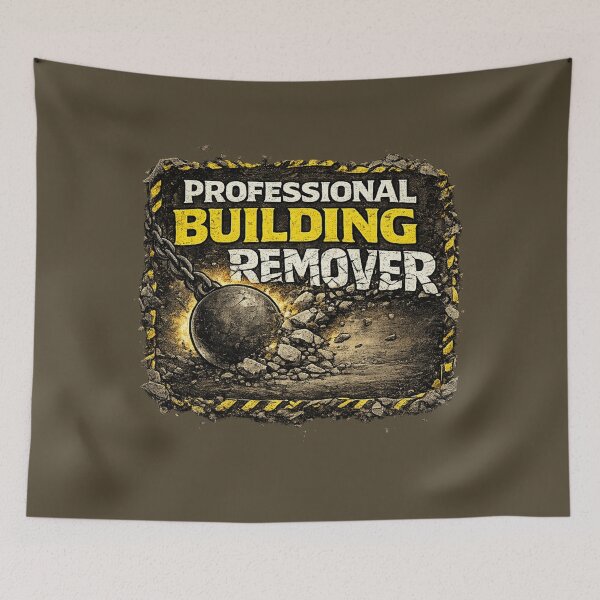 Item preview, Professional Building Remover Demolition Worker designed and sold by Veldrin-Media.