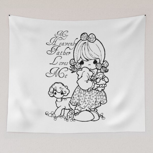 Item preview, Precious Moments "My Heavenly Father Loves Me" designed and sold by derpinaa.