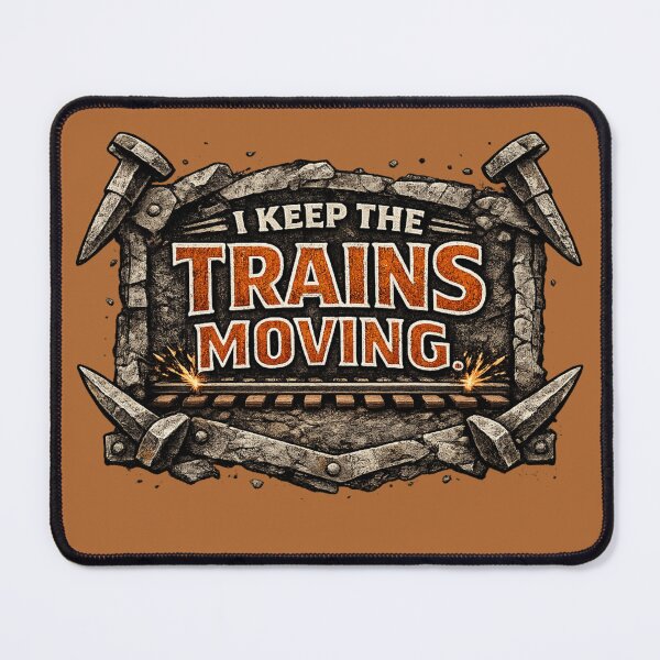 Item preview, I Keep The Trains Moving Railroad Worker Shirt designed and sold by Veldrin-Media.