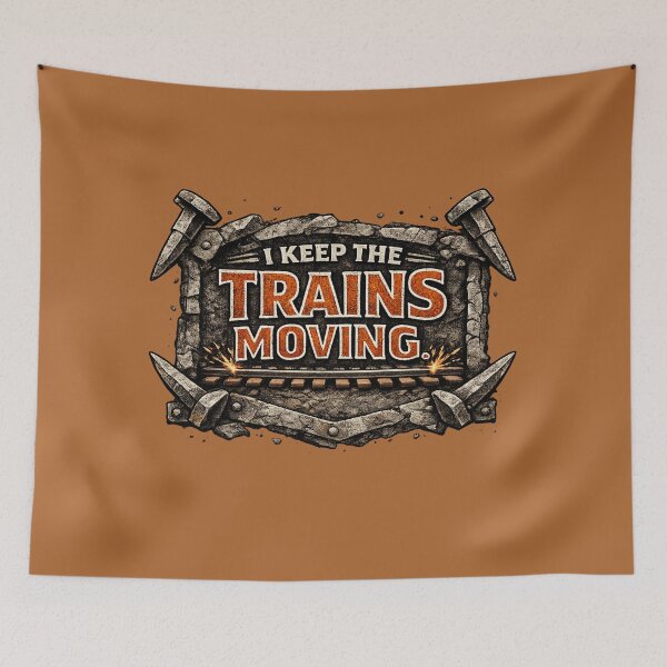 Item preview, I Keep The Trains Moving Railroad Worker Shirt designed and sold by Veldrin-Media.