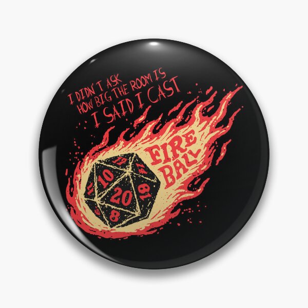 Item preview, Funny Fireball Design / Retro Board Game Poster / Wall Art Print / Fantasy, Board Game, RPG, DnD / Home Decor Gift Idea designed and sold by RoleplayRealm.