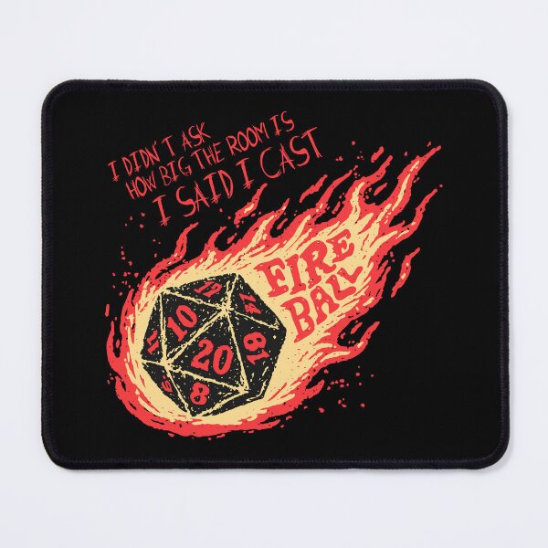 Item preview, Funny Fireball Design / Retro Board Game Poster / Wall Art Print / Fantasy, Board Game, RPG, DnD / Home Decor Gift Idea designed and sold by RoleplayRealm.