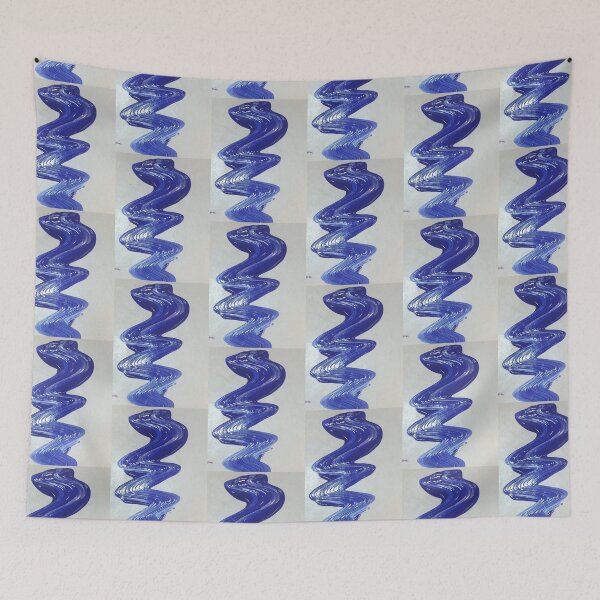 Item preview, Blue paint wiggle, real photograph designed and sold by GiSilver.