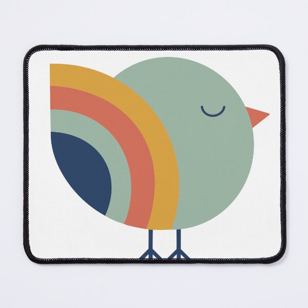 Item preview, Minimalist Rainbow Bird Cartoon designed and sold by OlhaDreamArt.