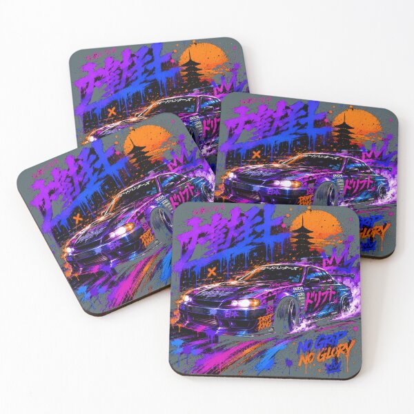 Item preview, Tokyo Drift Night Graffiti Shirt | Neon Racing Streetwear designed and sold by JustResultsCo.