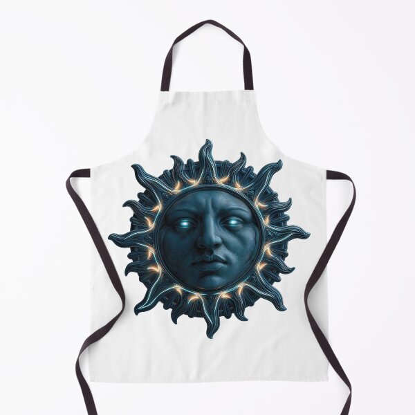 Item preview, Dark Teal Celestial Sun Face designed and sold by CircaSassy.