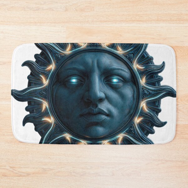Item preview, Dark Teal Celestial Sun Face designed and sold by CircaSassy.