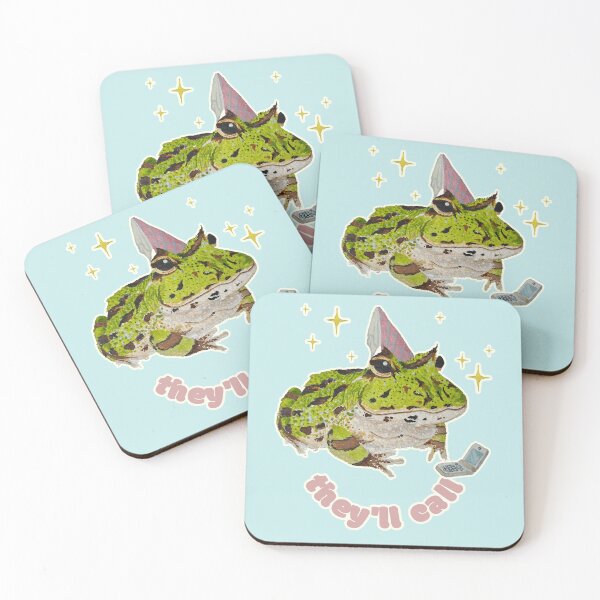 Item preview, Horace the Frog is sure They'll Call designed and sold by Blackberries & Moss.