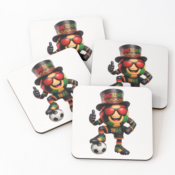 Item preview, Juneteenth Soccer Mascot Freedom Sports Graphic designed and sold by ArtSpark Studio.