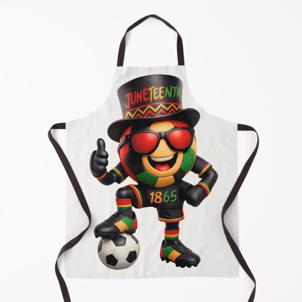 Item preview, Juneteenth Soccer Mascot Freedom Sports Graphic designed and sold by ArtSpark Studio.