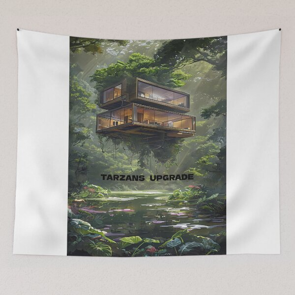 Item preview, TARZAN'S UPGRADE - Modern Floating Treehouse Villa designed and sold by Modern Nest Art.