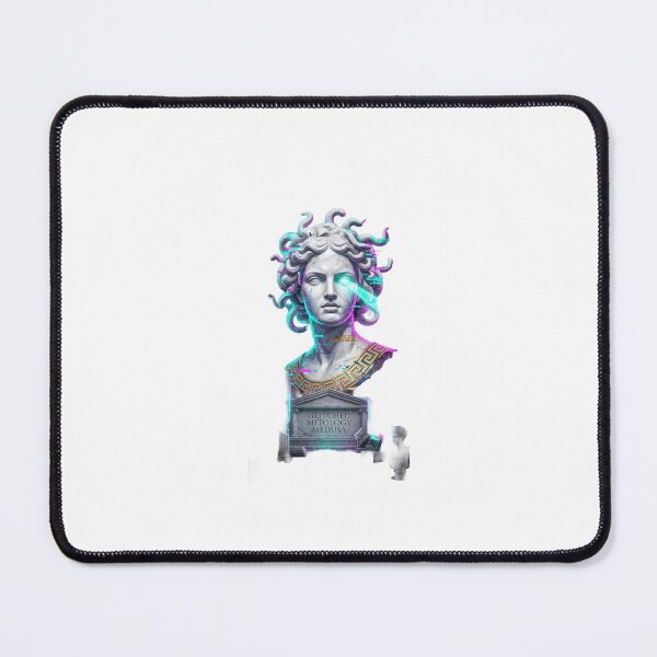 Item preview, Neon Medusa Greek Mythology Bust Art designed and sold by DoganDesignCo.