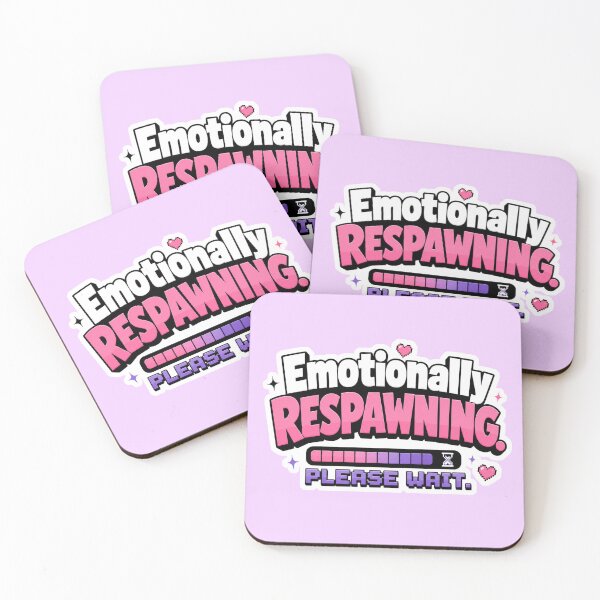 Item preview, Emotionally Respawning Please Wait Funny Gamer Mental Health Design designed and sold by TheStephanieRome.