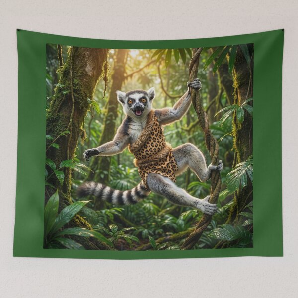 Item preview, Ring-Tailed Lemur in Tarzan Costume  designed and sold by Tridentulus.