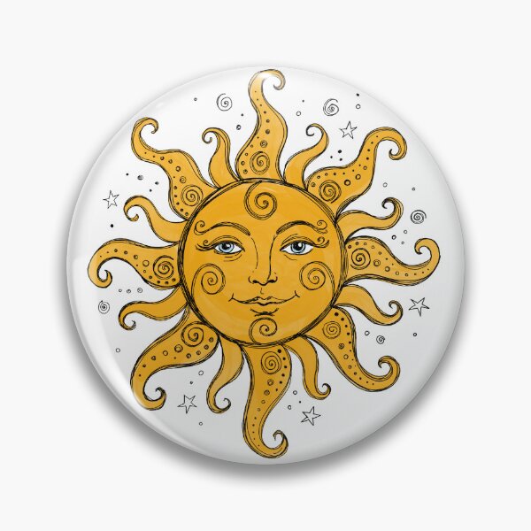 Item preview, Whimsical sun designed and sold by The Curious Cow.