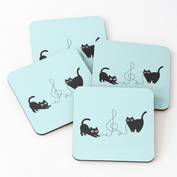 Item preview, Treble cats designed and sold by InkRiot Studios.
