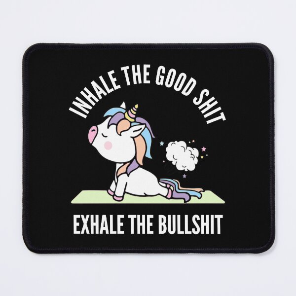 Item preview, Unicorn yoga farting inhale exhale designed and sold by portrait4you.