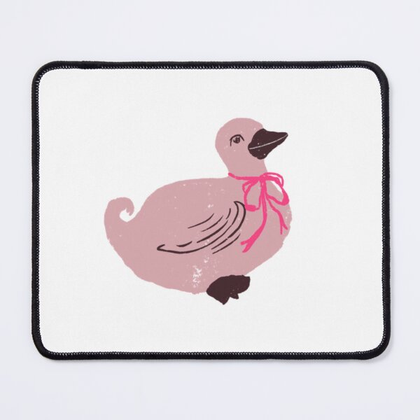Item preview, Pink Vintage Duck With Ribbon Cute Cottagecore Illustration designed and sold by artievarudzite.