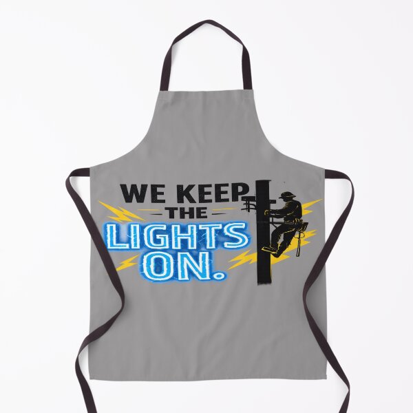 Item preview, We Keep The Lights On – Lineman Pride Electric Blue designed and sold by Veldrin-Media.