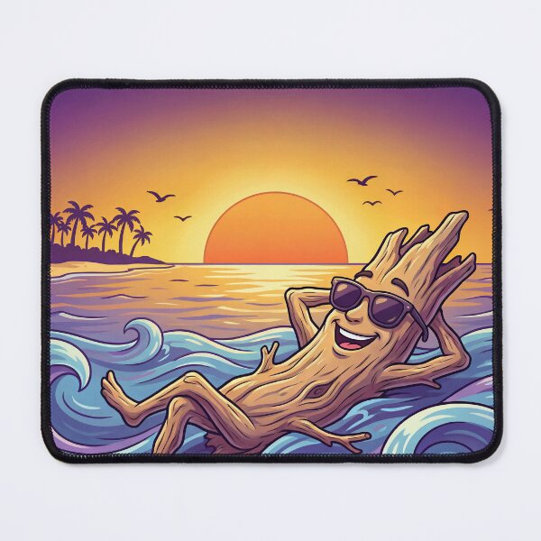 Item preview, Cool Driftwood Summer Vibes – Relaxing Beach Sunset Illustration 2 designed and sold by WordPlayStudio.