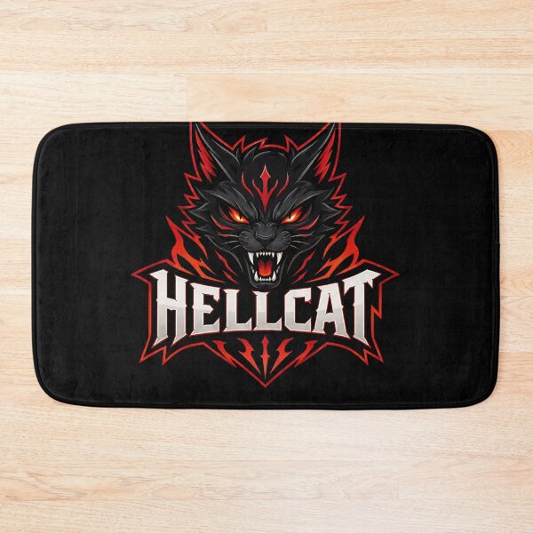 Item preview, Hellcat Demon - Fierce Dark Fantasy Cat Mascot Art designed and sold by Sitred123.