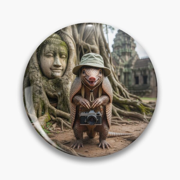 Item preview, Armadillo Tourist at Angkor Wat designed and sold by Tridentulus.