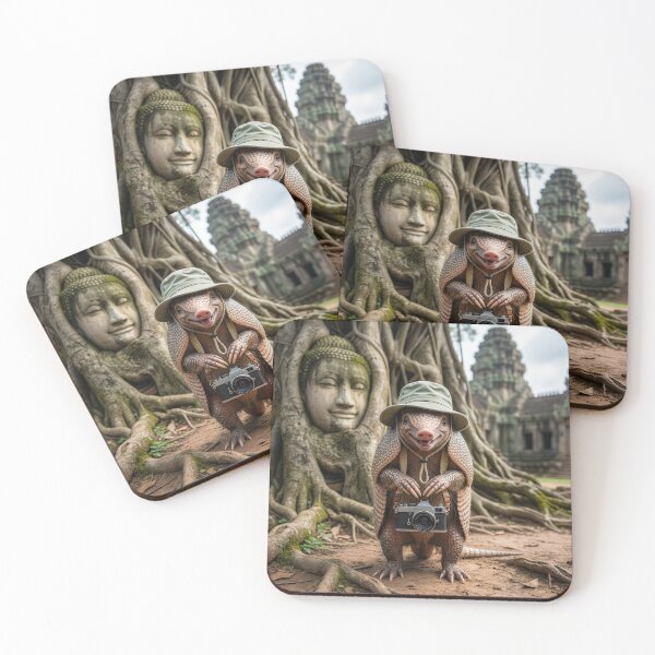 Item preview, Armadillo Tourist at Angkor Wat designed and sold by Tridentulus.
