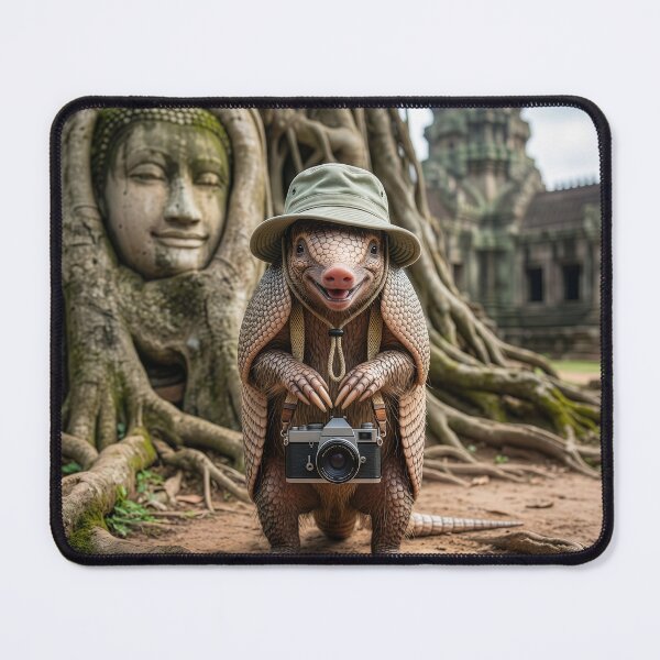 Item preview, Armadillo Tourist at Angkor Wat designed and sold by Tridentulus.