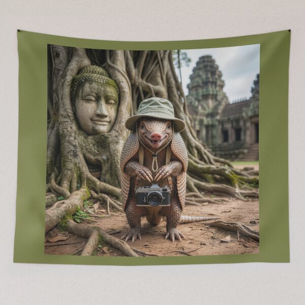 Item preview, Armadillo Tourist at Angkor Wat designed and sold by Tridentulus.