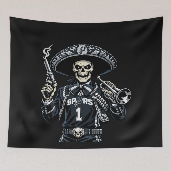Item preview, Mariachi Skeleton with Pistol and Trumpet designed and sold by Tsugraf Designs.