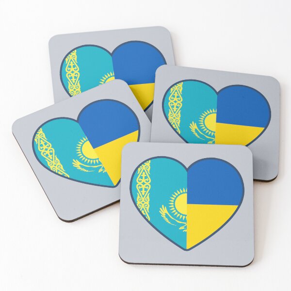 Item preview, Kazakhstan Ukraine | 2 Nations 1 Heart designed and sold by sublimesun.