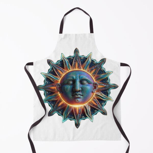 Item preview, Iridescent Neon Sun Face Art designed and sold by CircaSassy.
