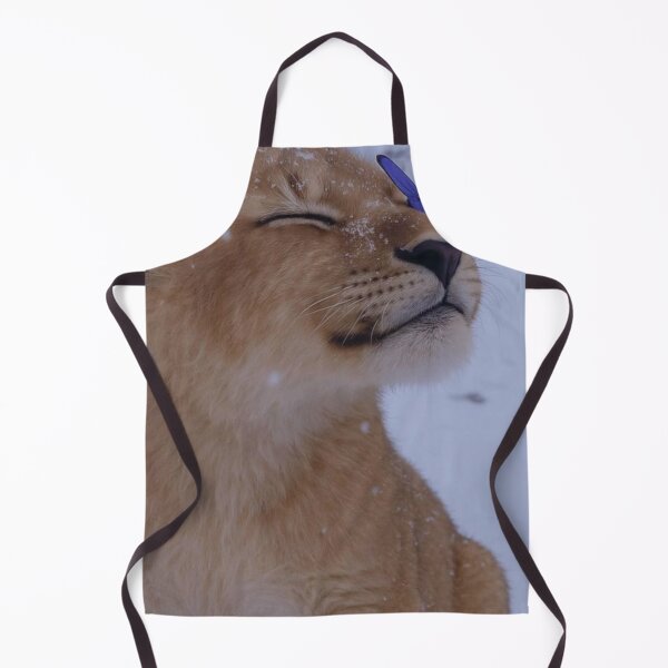 Item preview, Peaceful Lion Cub with Blue Butterfly Aesthetic designed and sold by Jesus-istheway.