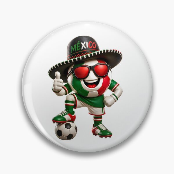 Item preview, Mexico Soccer Mascot Funny Football Cartoon Graphic designed and sold by ArtSpark Studio.