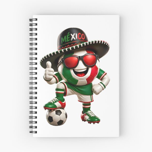 Item preview, Mexico Soccer Mascot Funny Football Cartoon Graphic designed and sold by ArtSpark Studio.