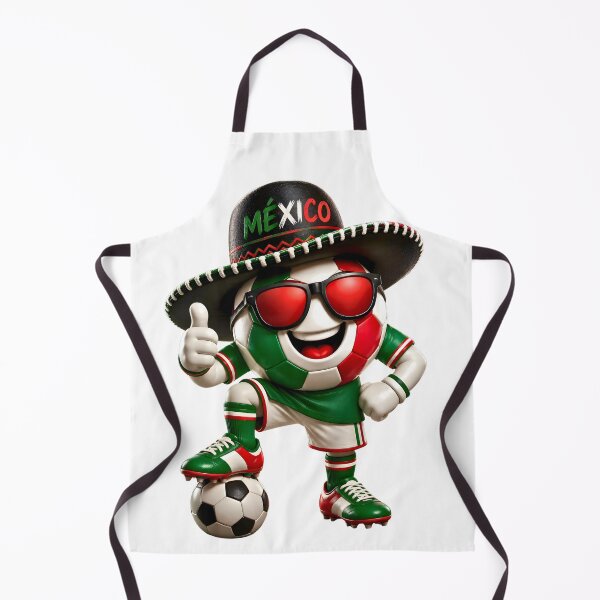 Item preview, Mexico Soccer Mascot Funny Football Cartoon Graphic designed and sold by ArtSpark Studio.