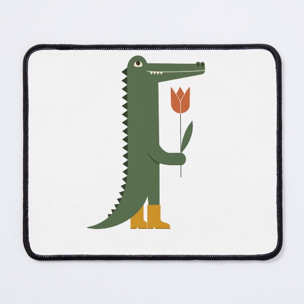 Item preview, Romantic Crocodile Cartoon designed and sold by OlhaDreamArt.
