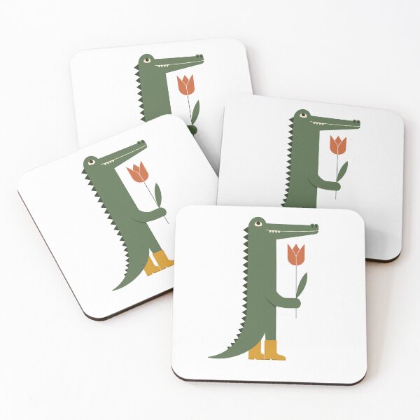 Item preview,     Romantic Crocodile Cartoon designed and sold by OlhaDreamArt.
