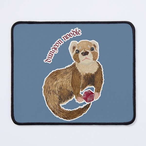 Item preview, Bramble the Ferret is a Dungeon Noodle designed and sold by Blackberries & Moss.