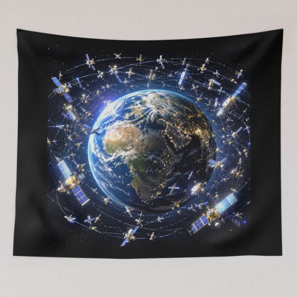 Item preview, Artificial Satellites  designed and sold by AwesomeDigiShop.