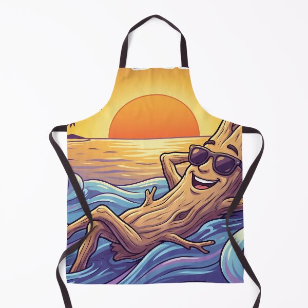 Item preview, Cool Driftwood Summer Vibes – Relaxing Beach Sunset Illustration designed and sold by WordPlayStudio.