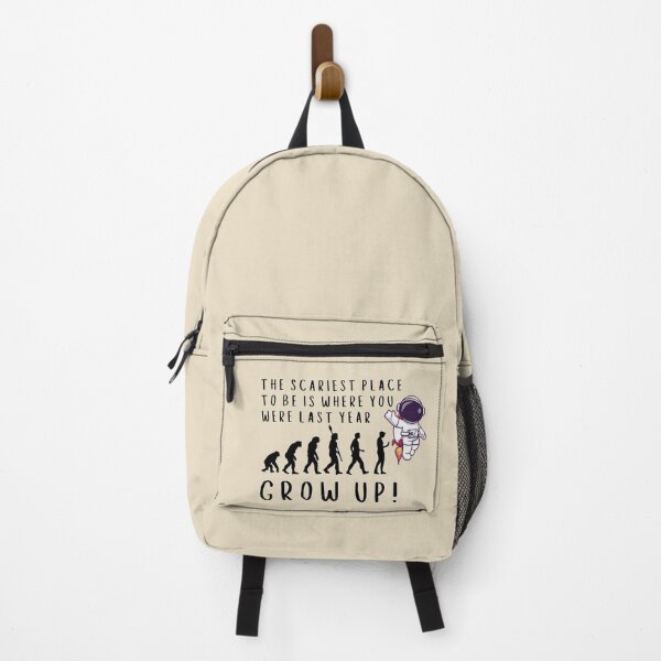 Item preview, Grow Up Astronaut Evolution - Motivational Quote Art designed and sold by re2m.