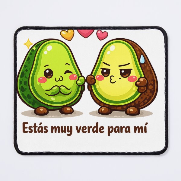 Item preview, You're too green for me – Cute avocados with humor designed and sold by Amor de Pato & Friends.